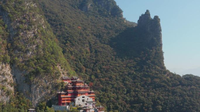 重庆长江三峡巫峡神女峰神女庙4K高清