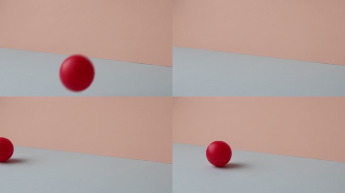 纸背景上的红球红球