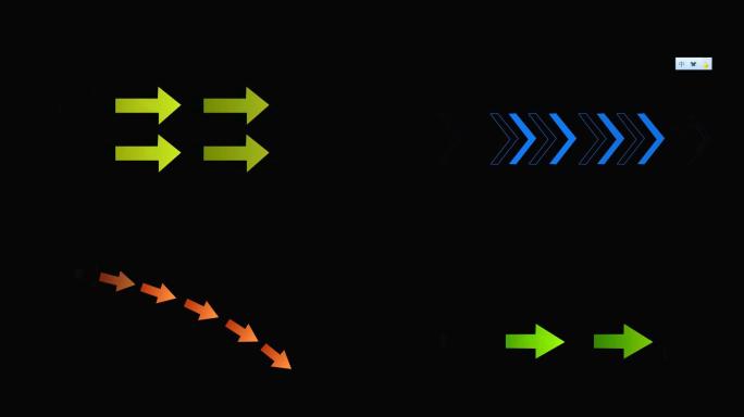 【AE工程】4K高清4款常用箭头指引