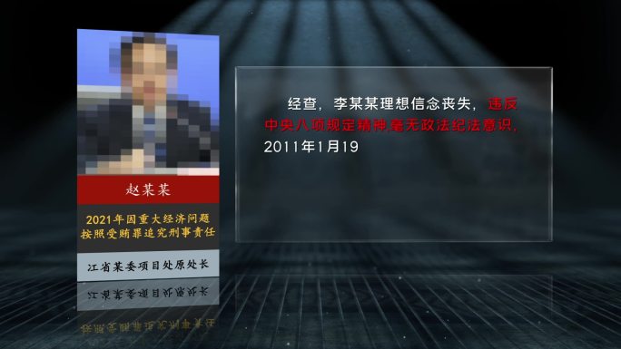 反腐 警示 纪委嫌疑人介绍 C38