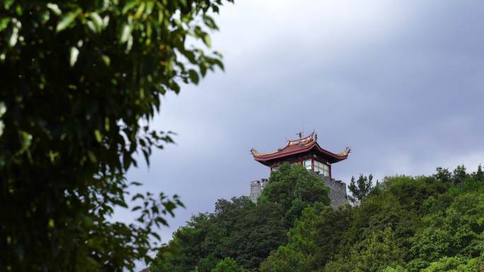 泉州仙公山地藏王菩萨殿地藏殿山顶阁楼风景