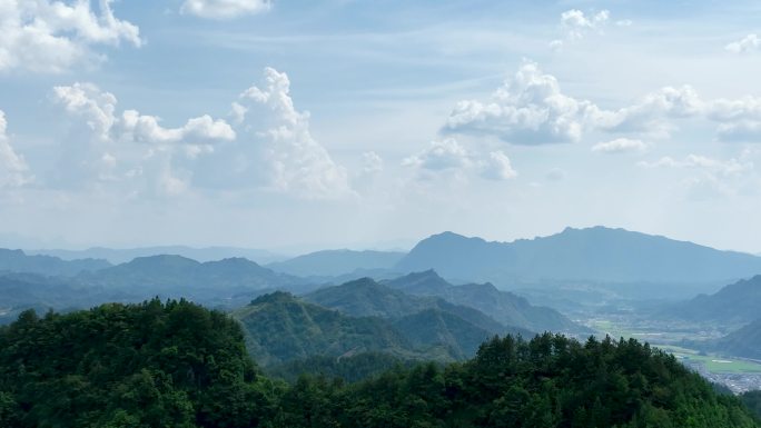 4K航拍张家界武陵源山脉乡村风景10