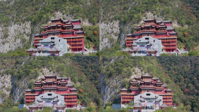 重庆长江三峡巫峡神女峰神女庙4K高清