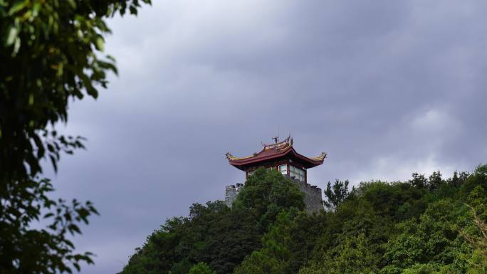 泉州仙公山地藏王菩萨殿地藏殿山顶阁楼风景