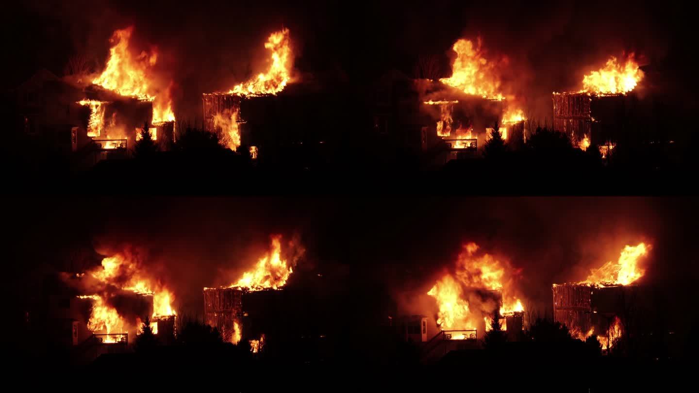 科罗拉多州博尔德外的马歇尔大火中，世界末日般的野火烧毁了高级住宅