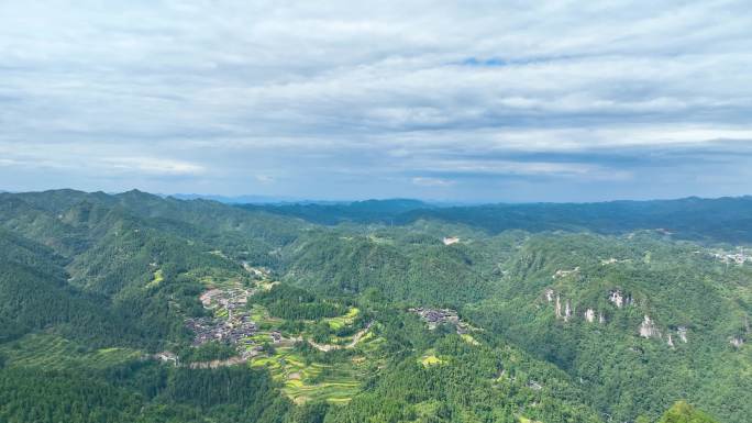 4K航拍湘西花垣十八洞村9