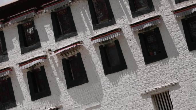 西藏拉萨布达拉宫的远景和特写素材