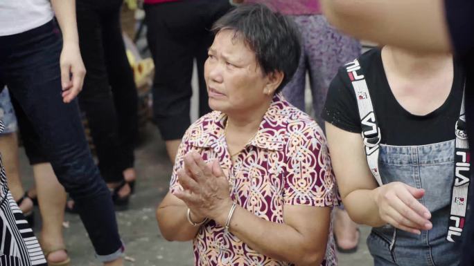 闽南老人庙会拜拜祭祀祭祖