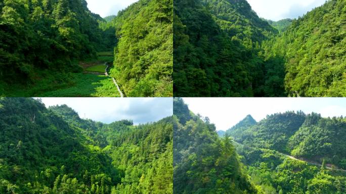 4K航拍湘西花垣十八洞村