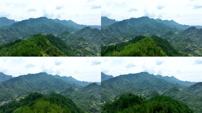 4K航拍张家界武陵源山脉乡村风景8