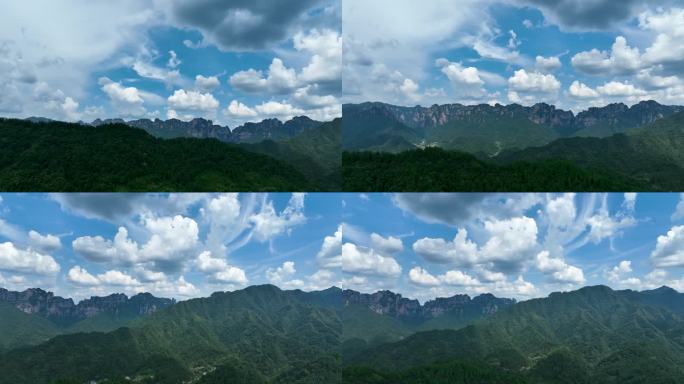 4K航拍张家界武陵源山脉乡村风景12