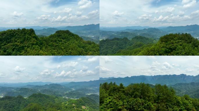 4K航拍张家界武陵源山脉乡村风景5