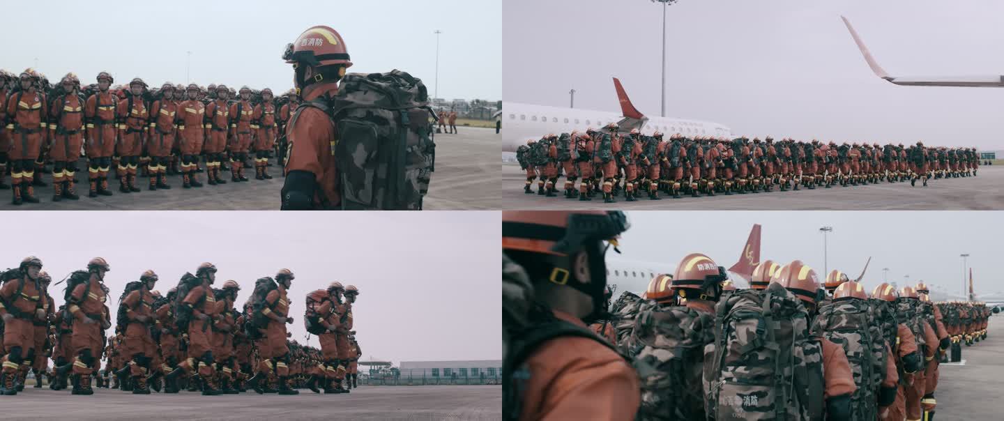 消防救援集合4K原创高清视频