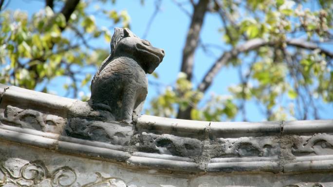 屋檐古代建筑小景一组