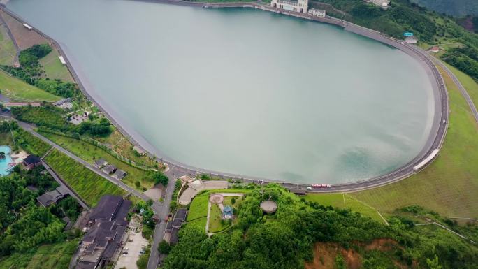 航拍：浙江省安吉县天荒坪抽水蓄能电站