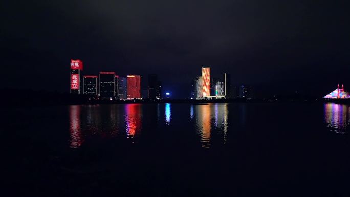 义乌城市地标夜景灯光秀