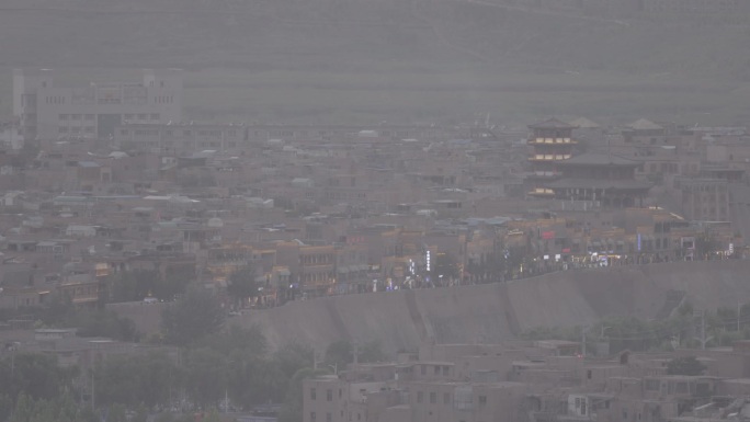 喀什城市空镜头