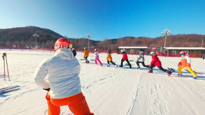 冰雪乐园 滑雪场 滑雪训练