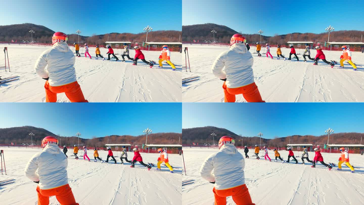 冰雪乐园 滑雪场 滑雪训练