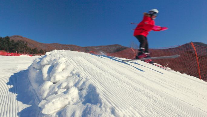 冰雪乐园 滑雪场 速度