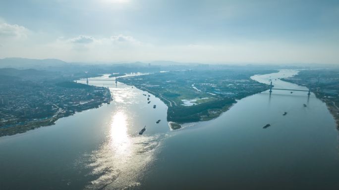 2022江门西江外海大桥航拍延时