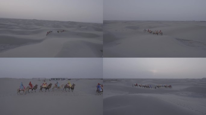 新疆 沙漠 航拍