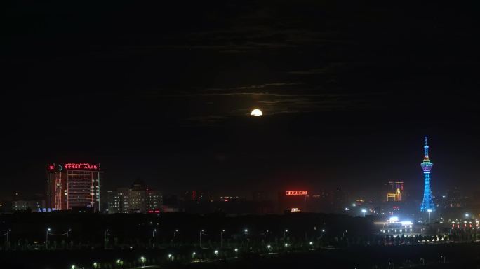 喀什市月亮延时