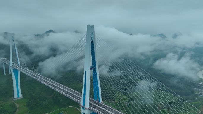 航拍贵州平塘特大桥