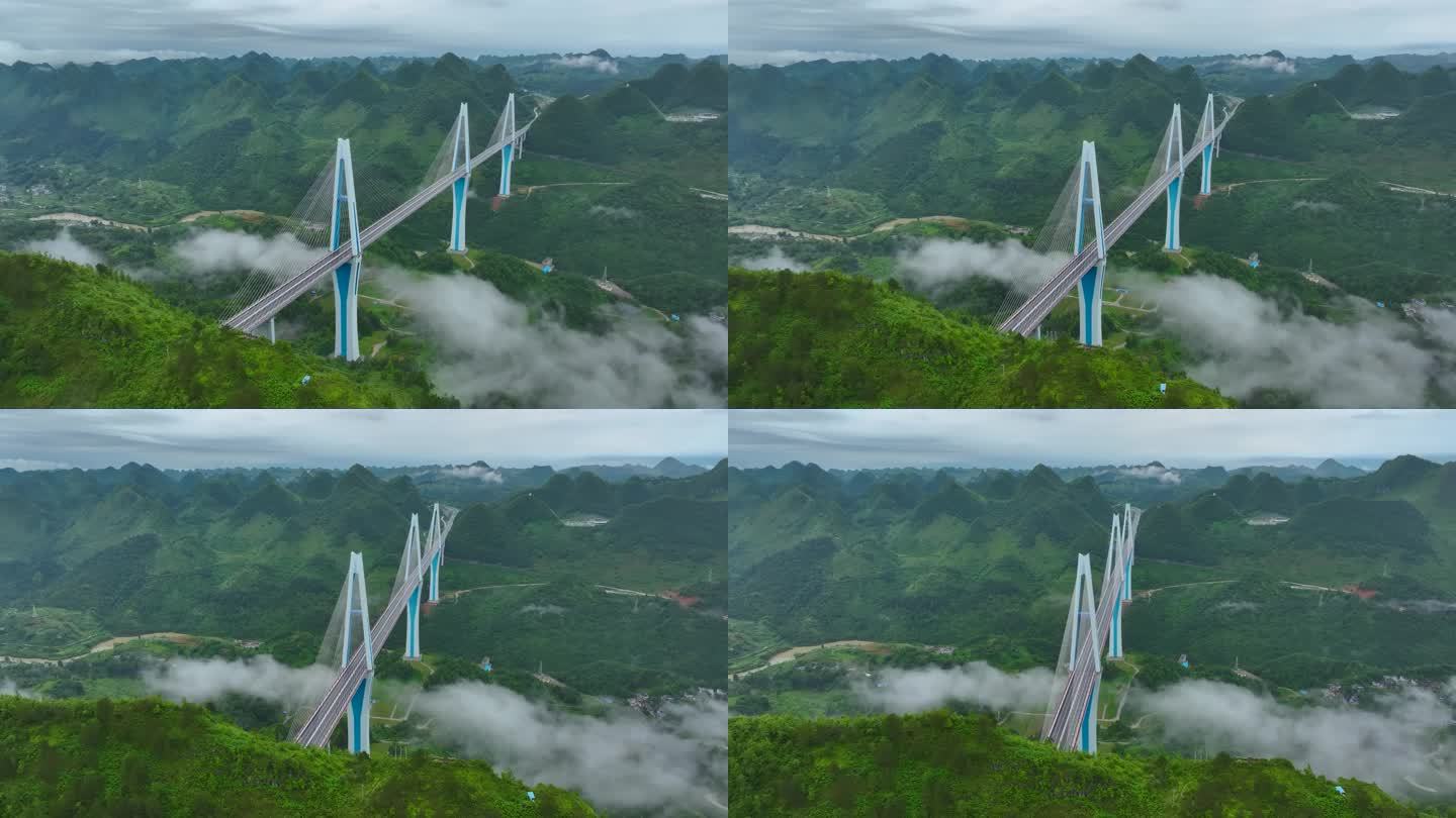 航拍贵州平塘特大桥