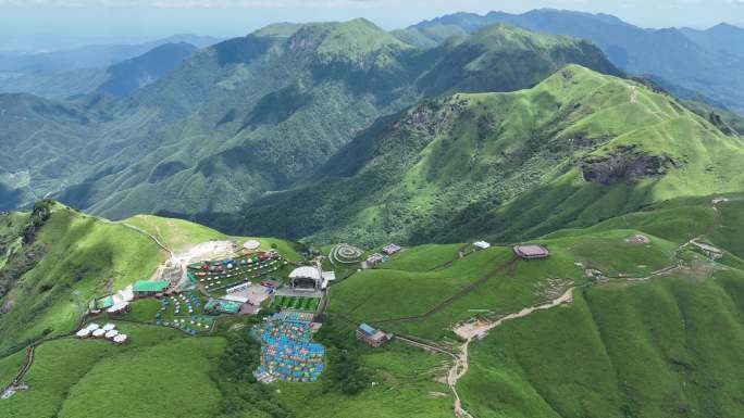 4K武功山夏天高山草甸航拍合集