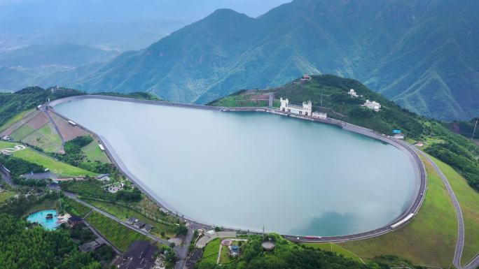 航拍：浙江省安吉县天荒坪抽水蓄能电站