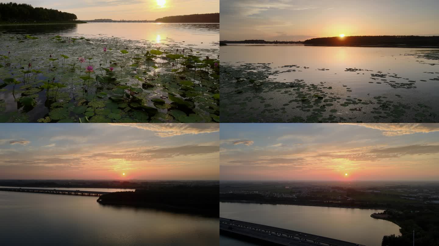 沈阳丁香湖晚霞