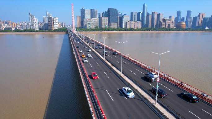 杭州西兴大桥航拍
