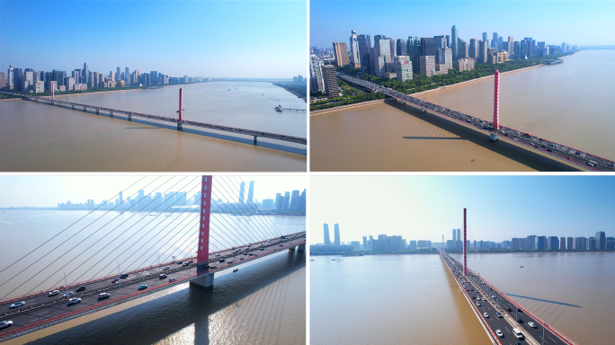 杭州西兴大桥航拍