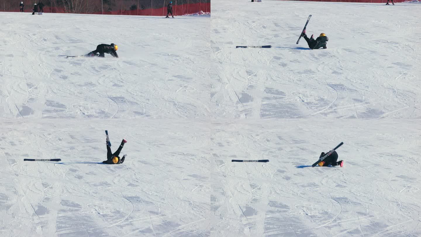 冰雪乐园 滑雪场 挫折