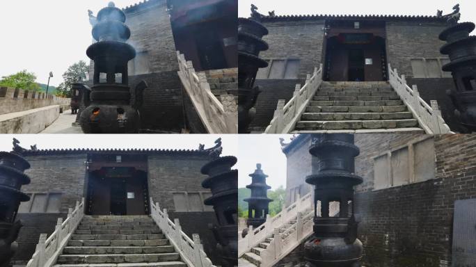 汉中西乡午子山道观寺庙香炉祈福实拍合集