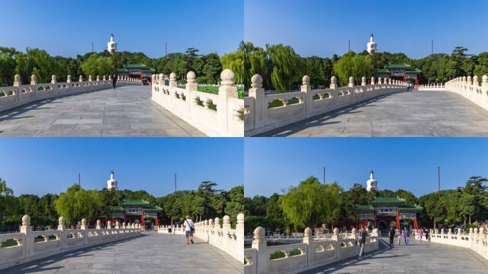 北京北海公园延时摄影