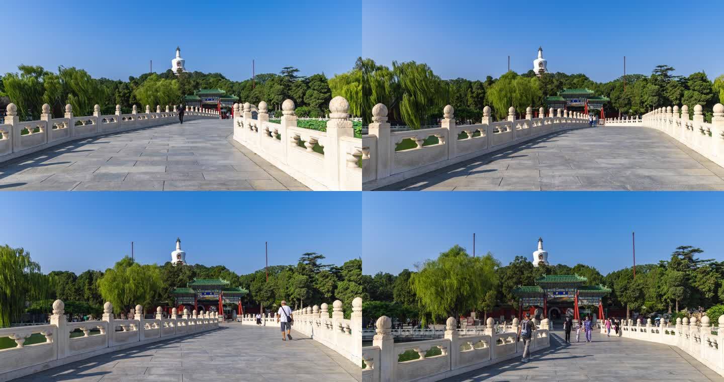 北京北海公园延时摄影