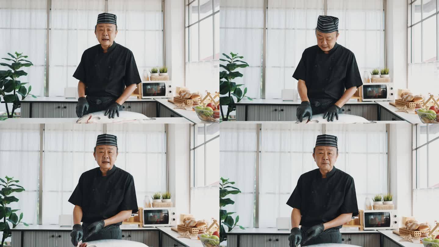 日本厨师肖像食品安全饮食健康吃货