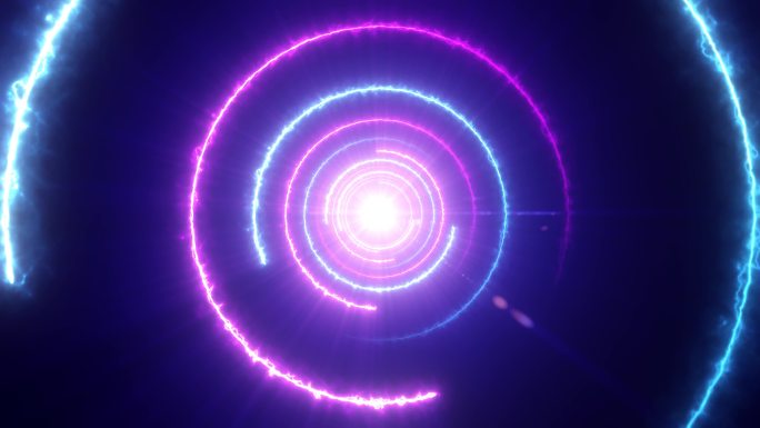 隧道圈电能燃烧蓝粉红色（亮度哑光）
