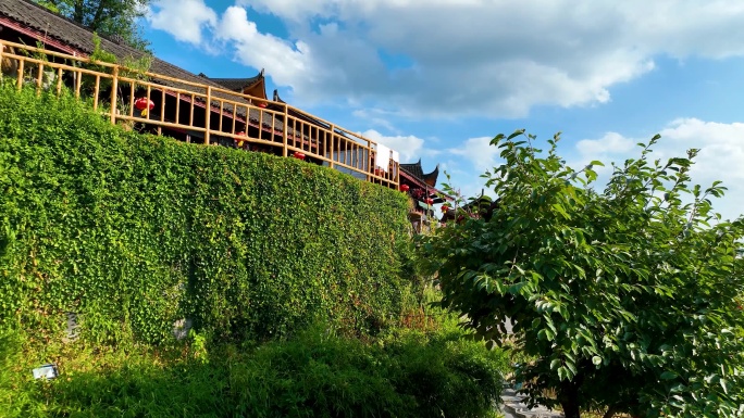 4K航拍湘西苗寨精准扶贫十八洞村合集3