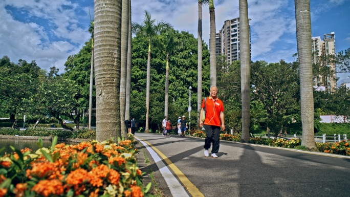 广州天河公园 天河湖 美景