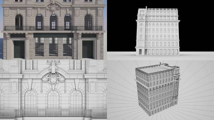 高精度上海外滩26号大楼三维模型