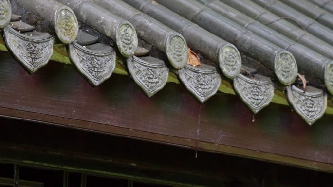 【原创】下雨屋檐水滴滴下升格素材