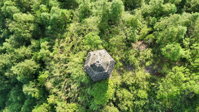 河源连平文峰塔 风水塔 航拍