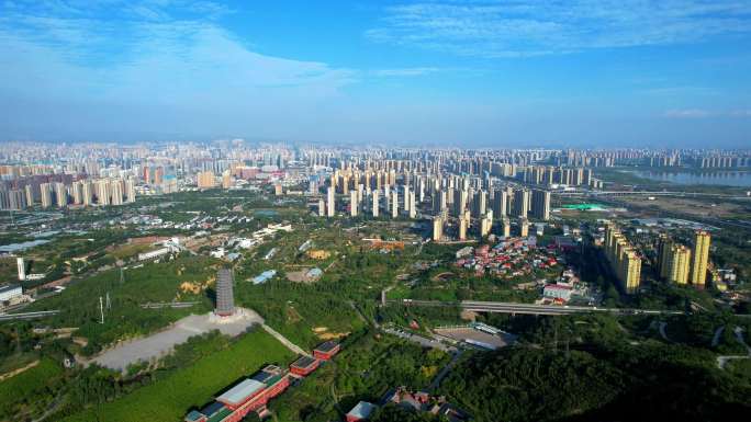 航拍太原城市全景