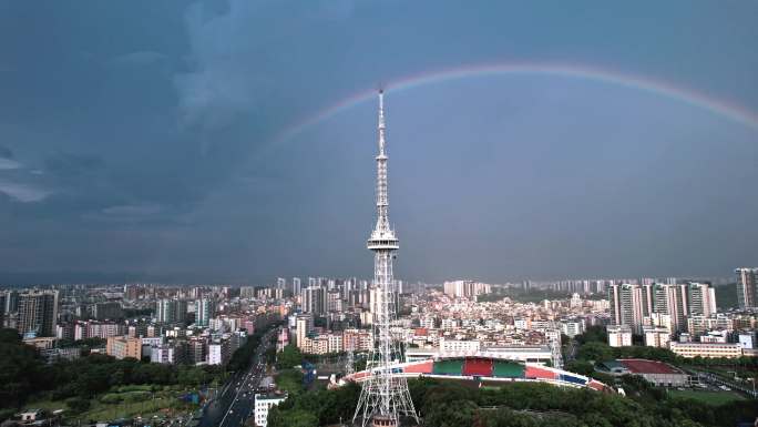 花都电视塔彩虹