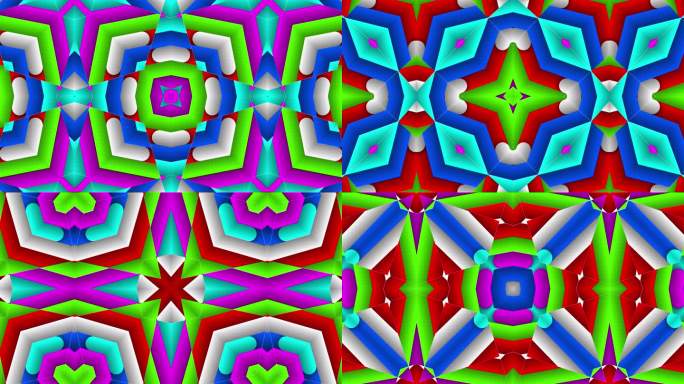 摘要：可循环的Kaleidoskop背景-各种颜色的几何形状