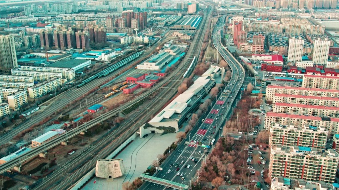 沈阳九一八历史纪念馆城市地标航拍