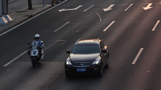 北京警用摩托车城市街道巡逻